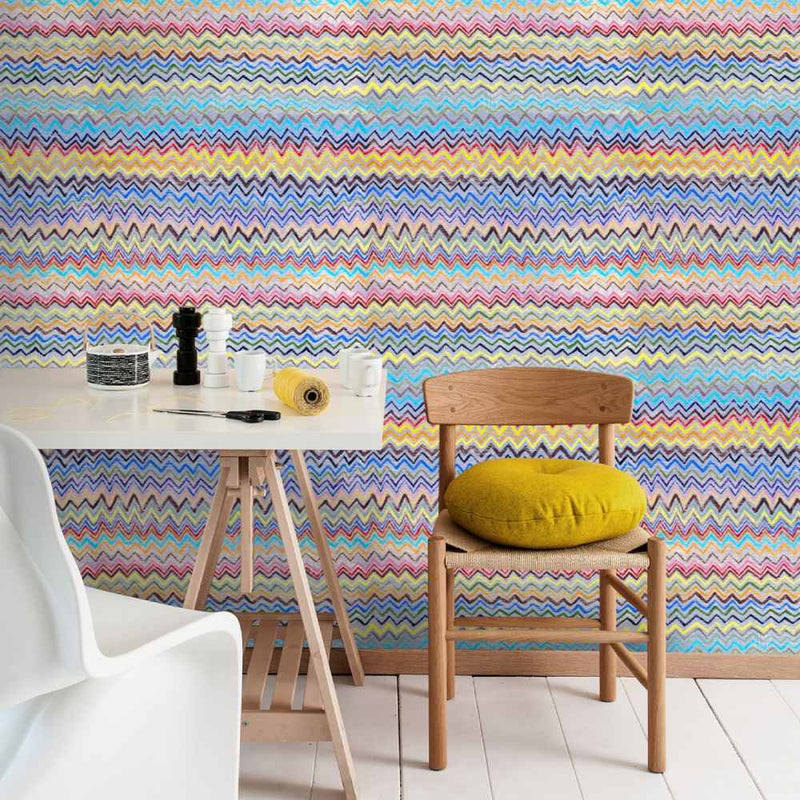Zig Zag Wallpaper - Set of 3 Rolls - MINDTHEGAP