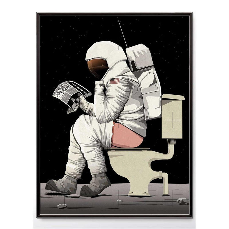 Astronaut on the Loo Print