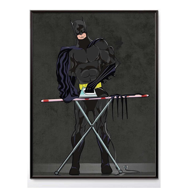 Batman Ironing His Cape Print
