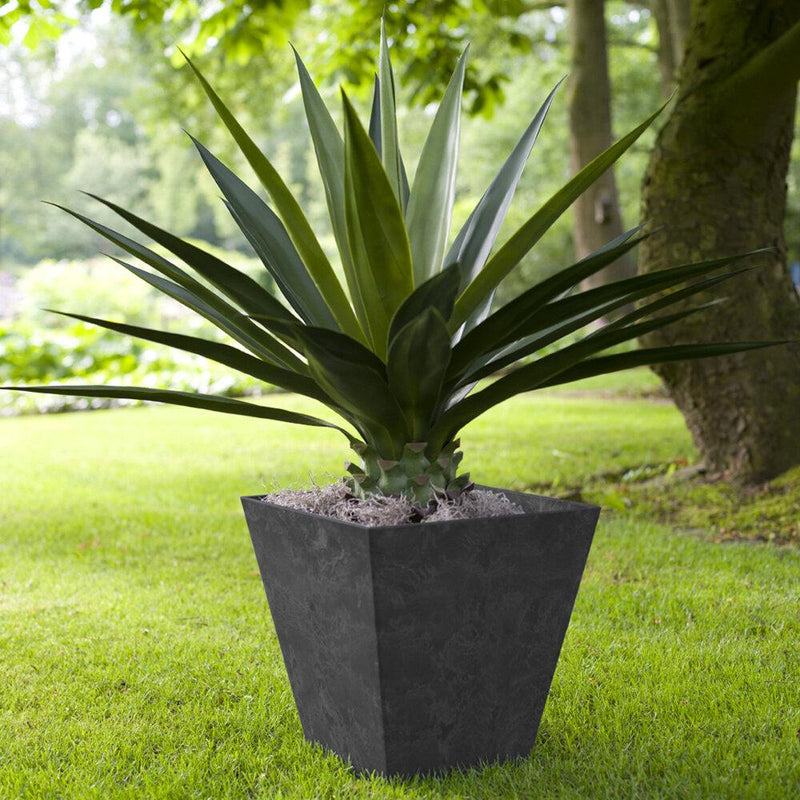 Black Artstone Plant Pot - 40cm