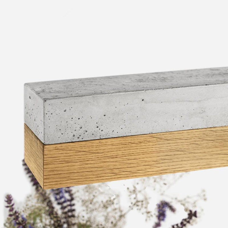 C1 Concrete and Oak Pendant Light - GANTlights