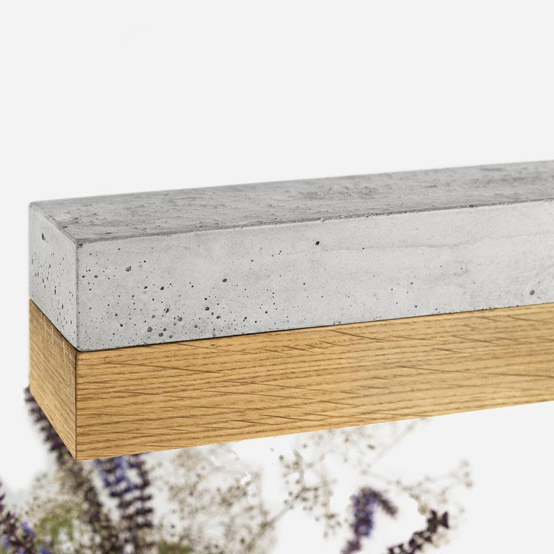 C1 Concrete and Oak Pendant Light - GANTlights