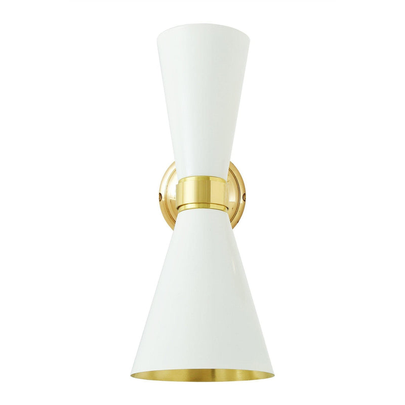 Cairo Contemporary Wall Light - White - Mullan Lighting
