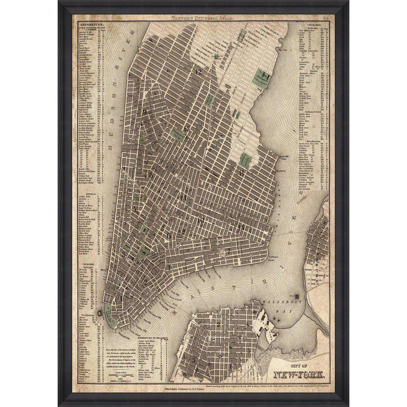 City of New York Framed Wall Art - MINDTHEGAP