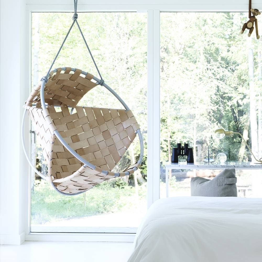 Cocoon Leather Hang Chair - TRIMM Copenhagen