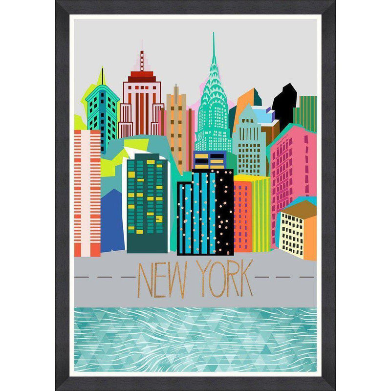 Colours of NY Framed Wall Art - MINDTHEGAP