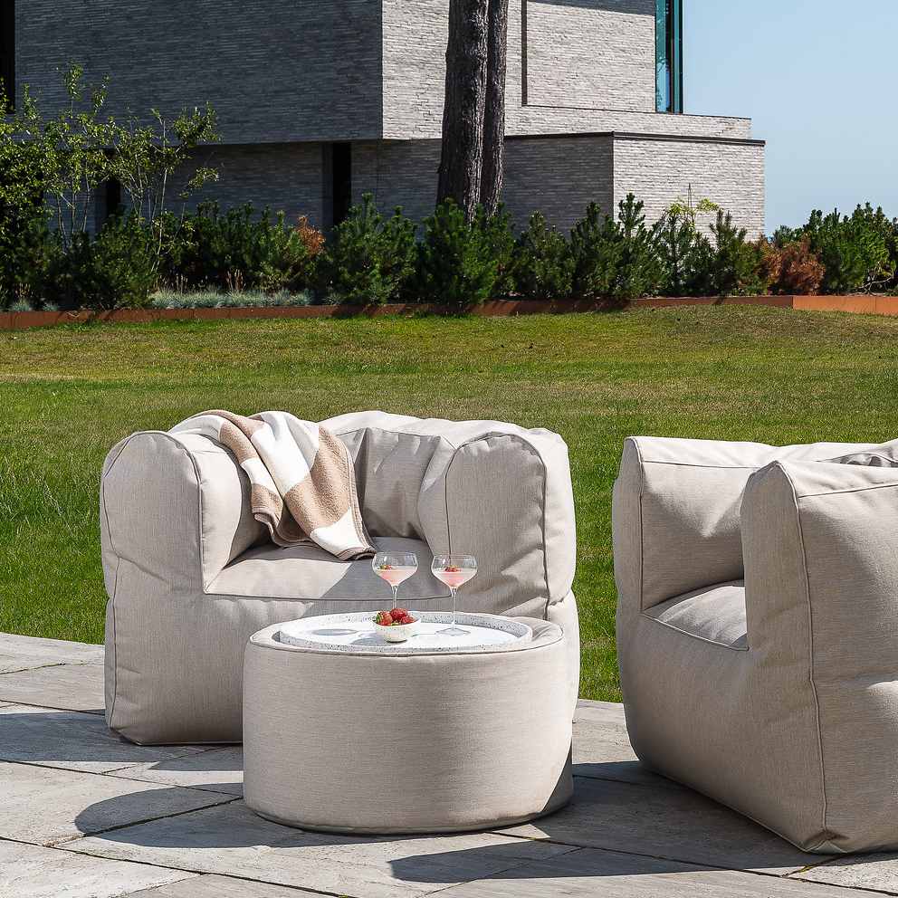Conversation Outdoor Seating Set - Beige - TRIMM Copenhagen