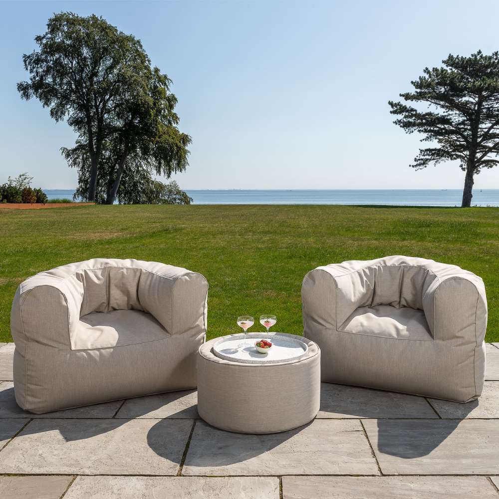 Conversation Outdoor Seating Set - Beige - TRIMM Copenhagen