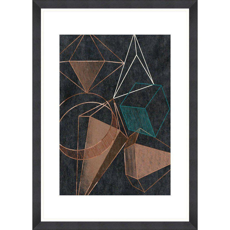 Copper Geometry Framed Wall Art - MINDTHEGAP