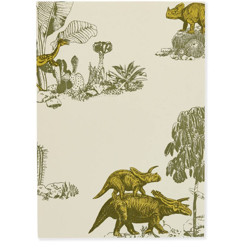 Dino Classic Wallpaper - Yellow Green - Sian Zeng