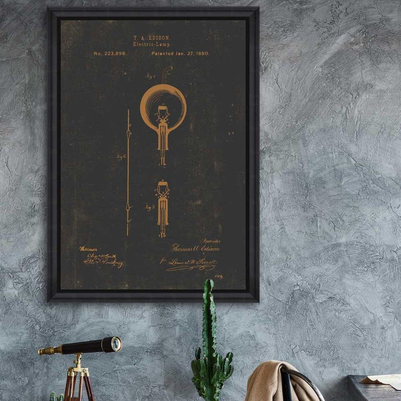 Edison Bulb Framed Wall Art - MINDTHEGAP