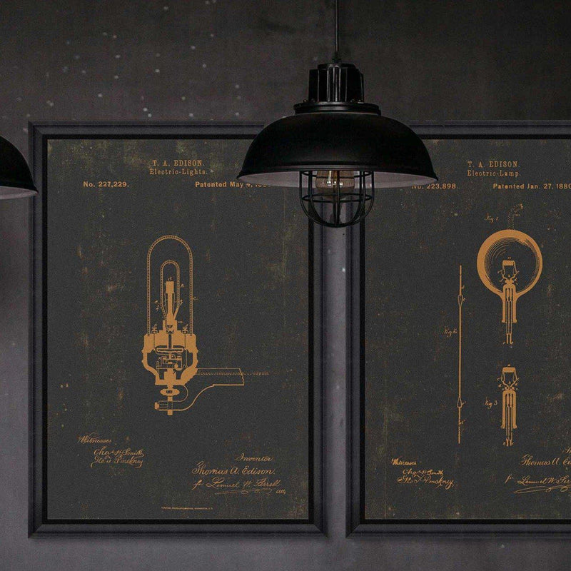 Edison Electric Light Framed Wall Art - MINDTHEGAP