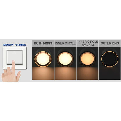 Fallon LED Downlight with 4-Step MoodMaker - White