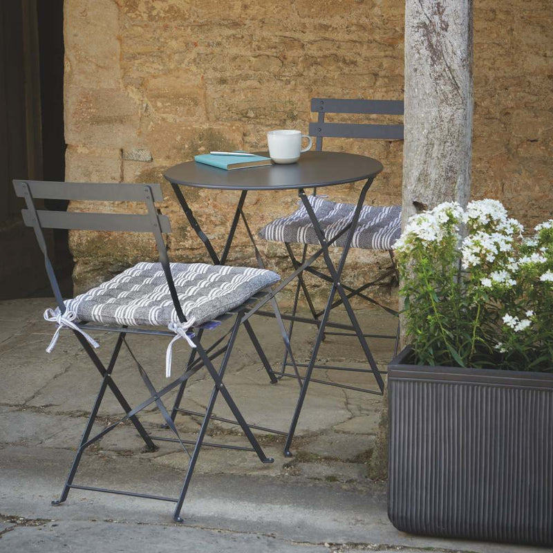 Folding Bistro Table & Chair Set - Carbon