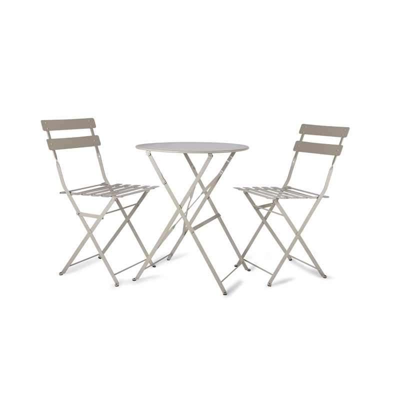 Folding Bistro Table & Chair Set - Clay