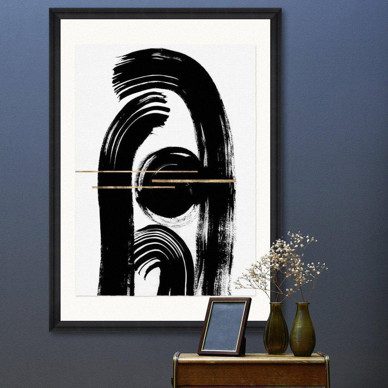 Gestural Abstraction II Framed Wall Art - MINDTHEGAP