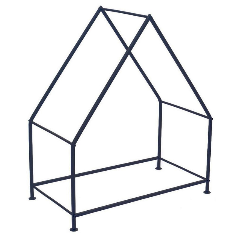 House Fireside Log Holder - Black