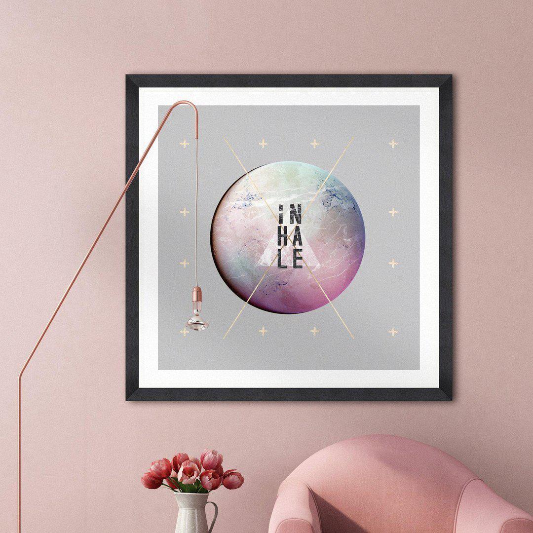 Inhale Framed Wall Art - MINDTHEGAP