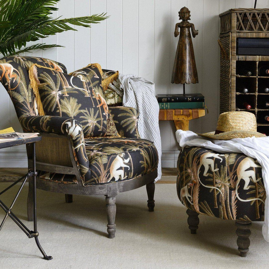 Louis Deconstructed Chair - Barbados Anthracite Linen