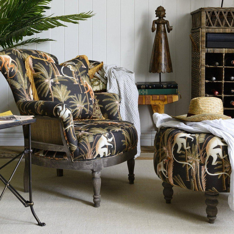 Louis Deconstructed Chair - Barbados Anthracite Linen