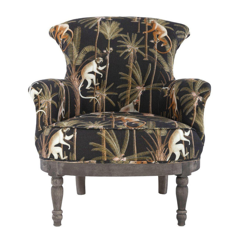 Louis Deconstructed Chair - Barbados Anthracite Linen