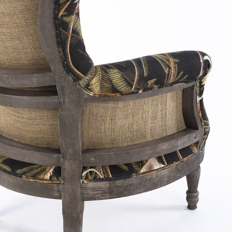 Louis Deconstructed Chair - Barbados Anthracite Linen