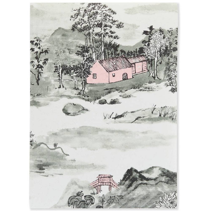 Mountains Classic Wallpaper - Grey Pink - Sian Zeng