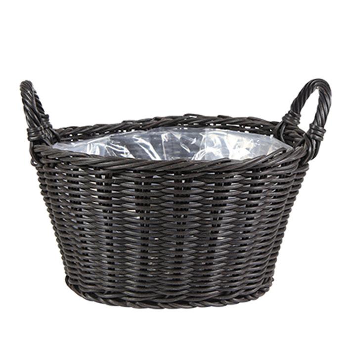 Polyrattan Lined Willow Basket