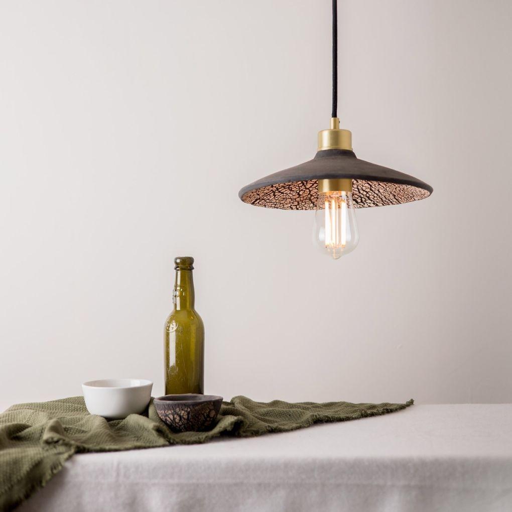 Pyrus Organic Ceramic Pendant Light Clay