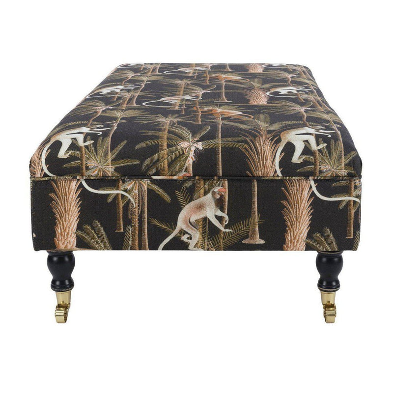 Saray Ottoman - Barbados Anthracite Linen - MINDTHEGAP