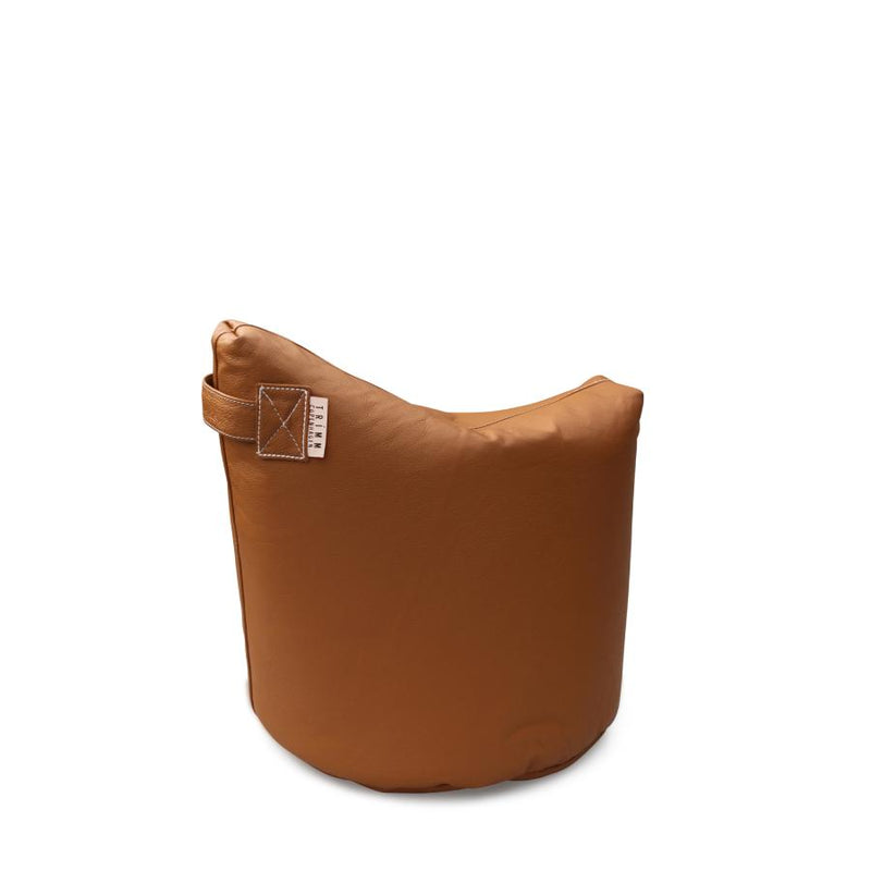 Satellite Leather Stool - Cognac - TRIMM Copenhagen
