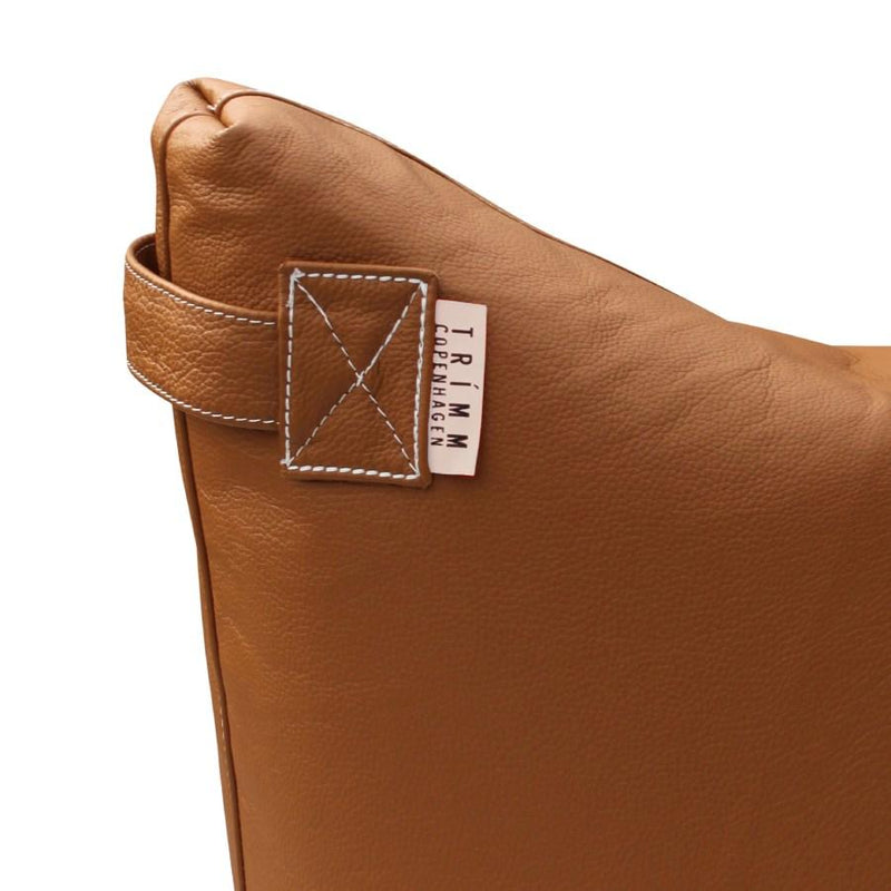 Satellite Leather Stool - Cognac - TRIMM Copenhagen