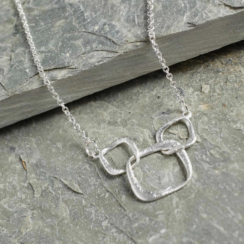 Silver Circles Chain Bracelet