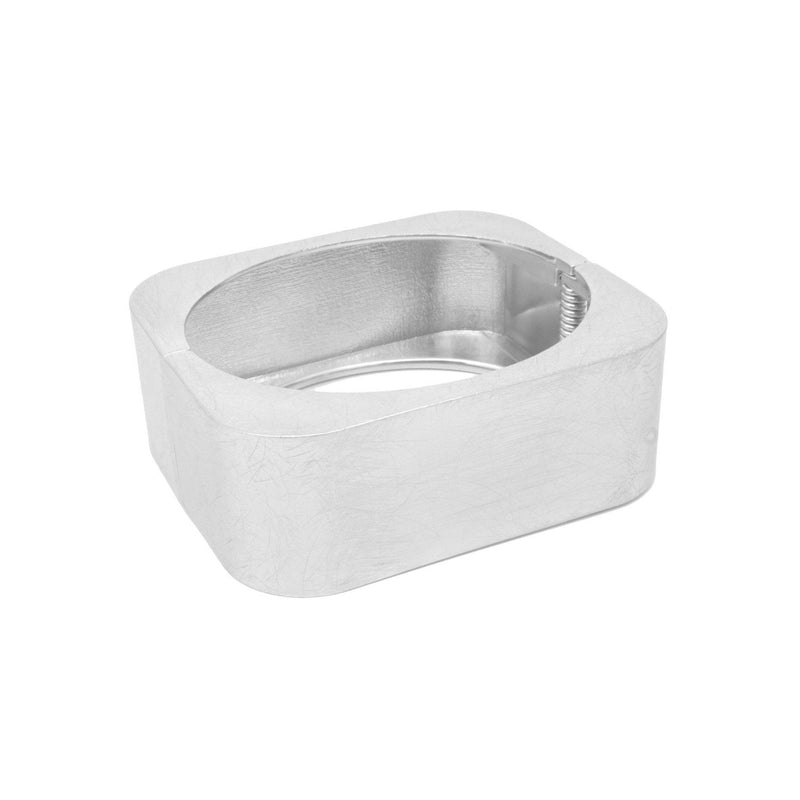 Square Silver Cuff Bracelet