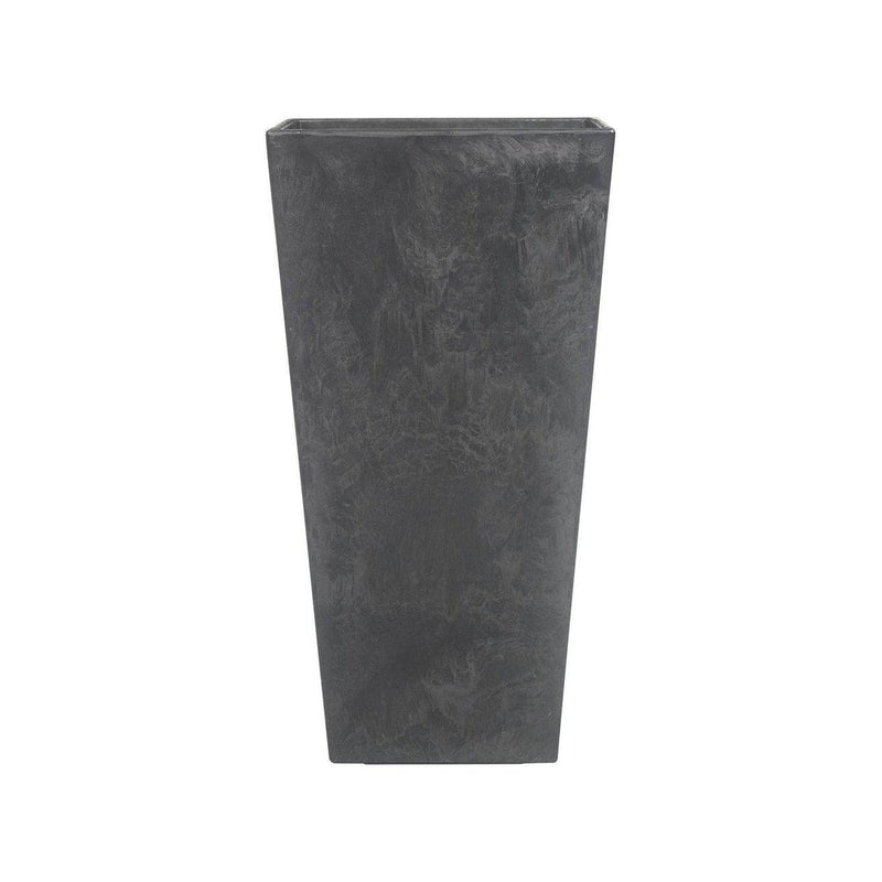 Tall Artstone Planter Vase - Black