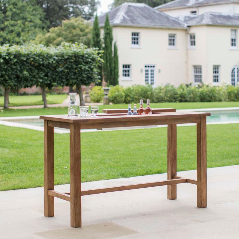 Teak Drinks Cooler Table