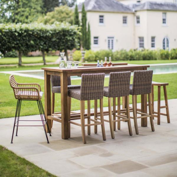 Teak Drinks Cooler Table