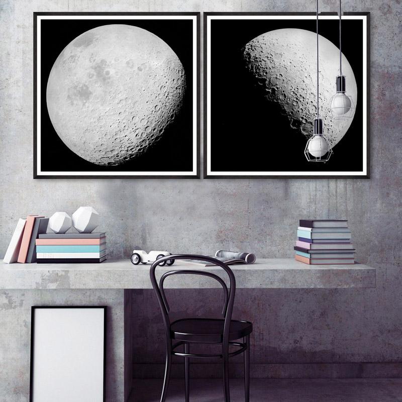 The Moon Framed Wall Art by MINDTHEGAP