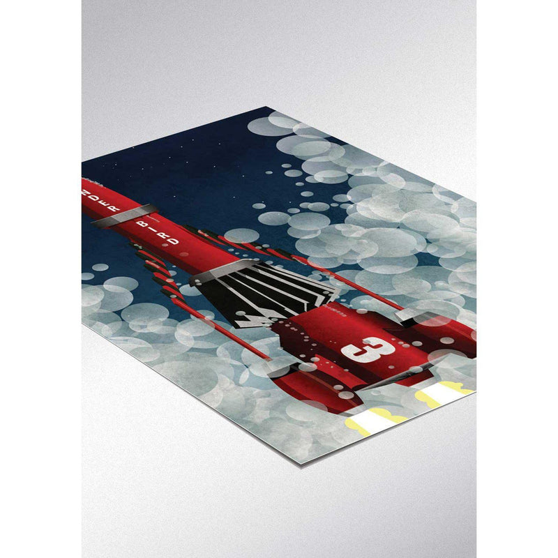 Thunderbird 3 Rocket Launch Print