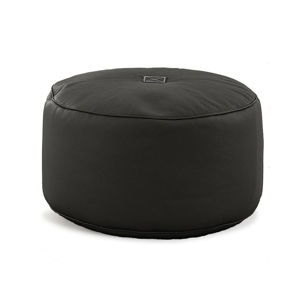 Tiny Moon Leather Pouf - TRIMM Copenhagen