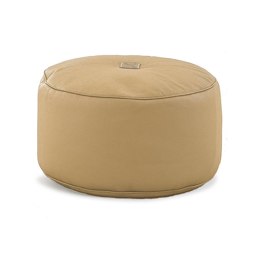 Tiny Moon Leather Pouf - TRIMM Copenhagen