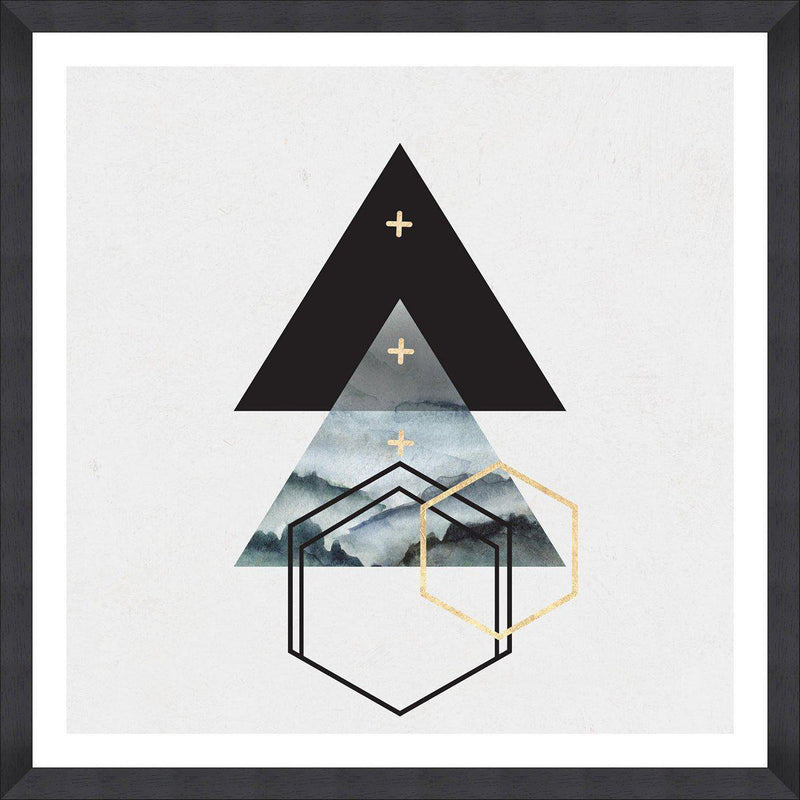 Triangles I Framed Wall Art - MINDTHEGAP