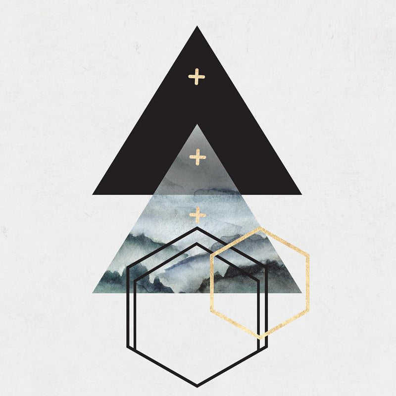 Triangles I Framed Wall Art - MINDTHEGAP