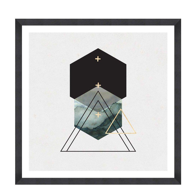 Triangles II Framed Wall Art - MINDTHEGAP