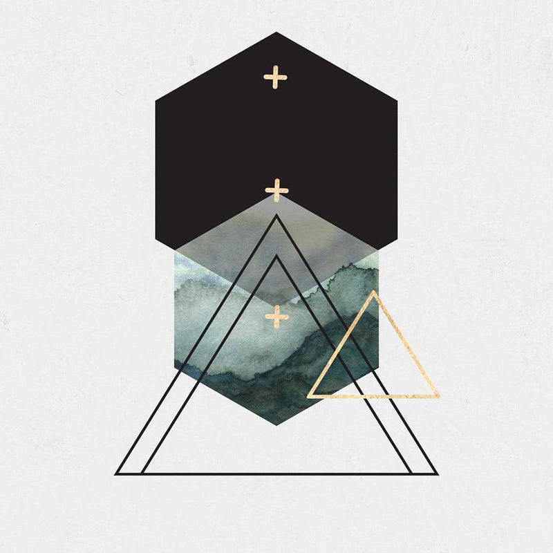 Triangles II Framed Wall Art - MINDTHEGAP