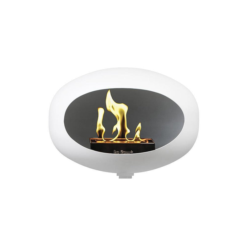 White Wall Bioethanol Fire - Le Feu