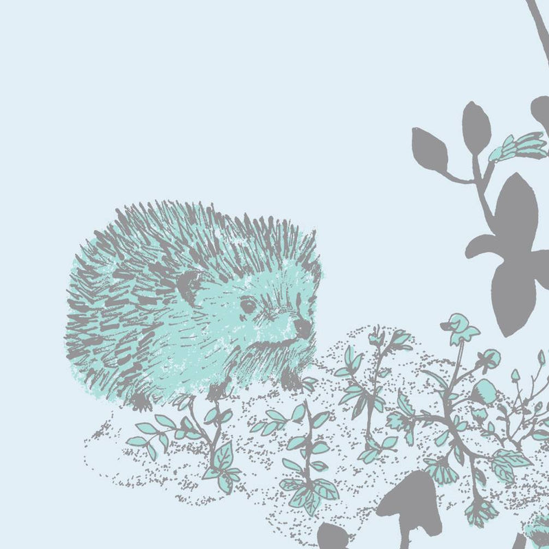 Woodlands Classic Wallpaper - Blue - Sian Zeng